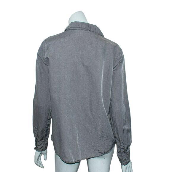 CP SHADES Button up Shirt Soft Gray FitsWomen's Large - Picture 4 of 7